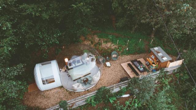 Living Timeless- Bubble Tent Elzach Inklusive Hot Tube Badefass- Schlafen Unterm Sternenhimmel 외부 사진