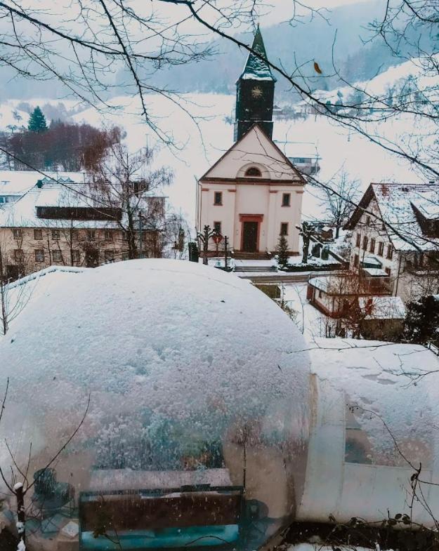 Living Timeless- Bubble Tent Elzach Inklusive Hot Tube Badefass- Schlafen Unterm Sternenhimmel 외부 사진